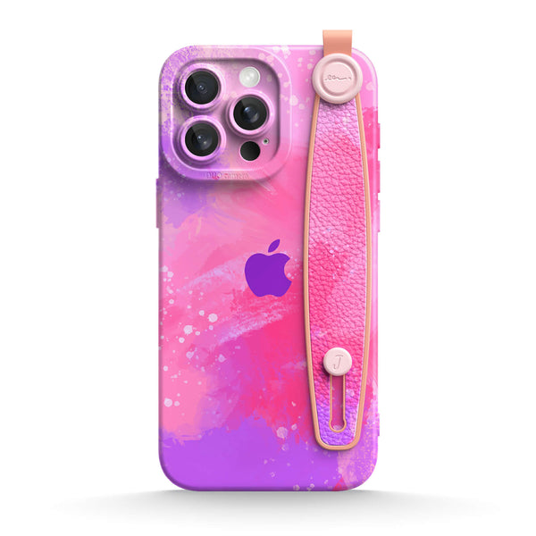 Pink Purple Coral | iPhone Series Multifunctional Wristband Case