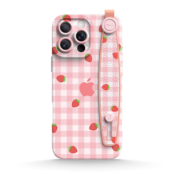 Sweet Strawberry | iPhone Series Multifunctional Wristband Case