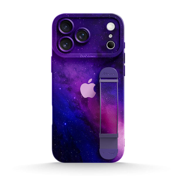 Fuchsia Galaxy | iPhone Series Multifunctional Wristband Case