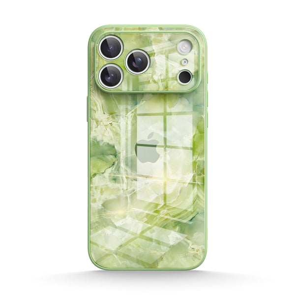 Ice Flower Jade | IPhone Series Tempered Glass Case