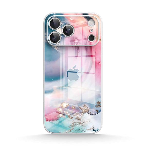 Powder Green | IPhone Series Tempered Glass Case