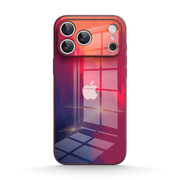 Fiery Red | IPhone Series Tempered Glass Case