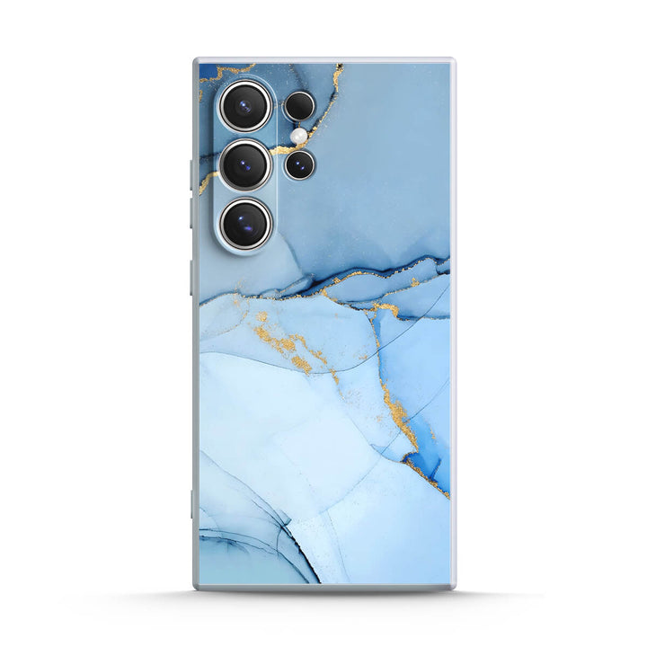 Gold Crack Blue | Samsung Series Impact Resistant Protective Case