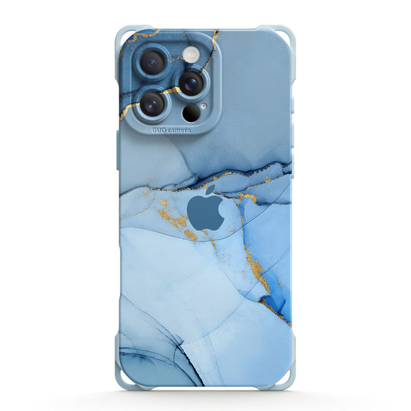 Gold Crack Blue | iPhone Series Ultra Impact Resistant Protective Case