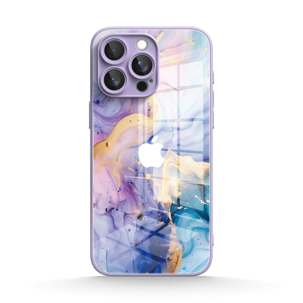 Gilded Colored Jade | IPhone Series Tempered Glass Case