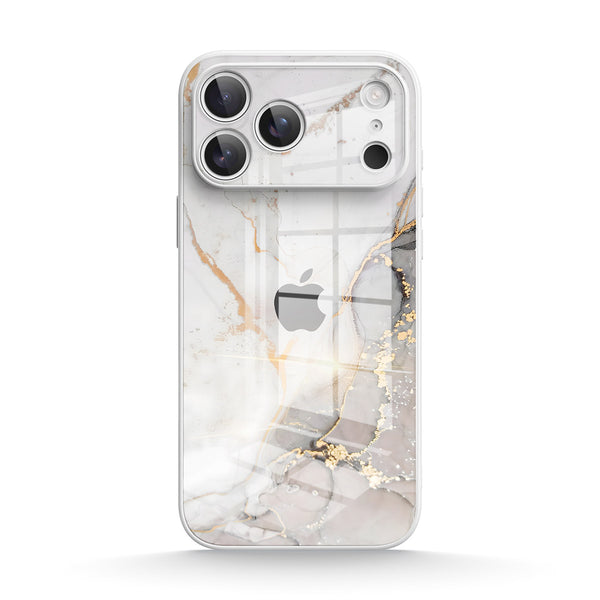 Gray Gold Sand | IPhone Series Tempered Glass Case