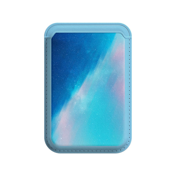 Blue Light Gradient | Leather Wallet with MagSafe