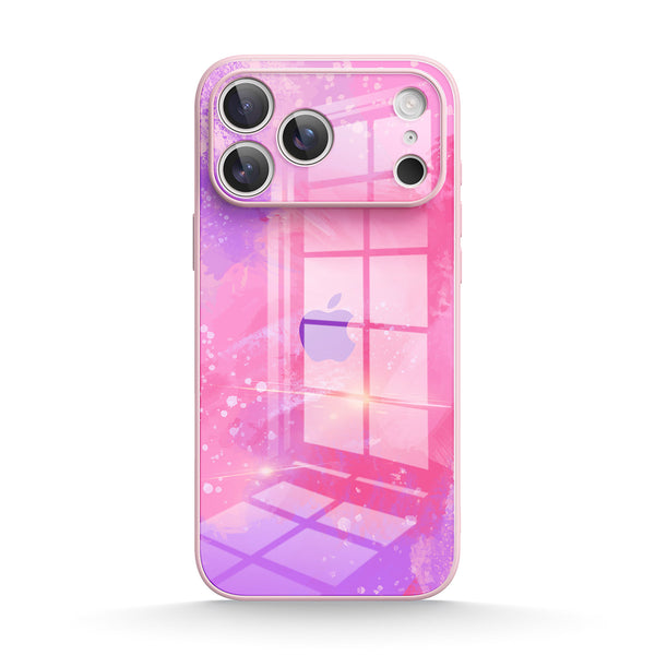Pink Purple Coral | IPhone Series Tempered Glass Case