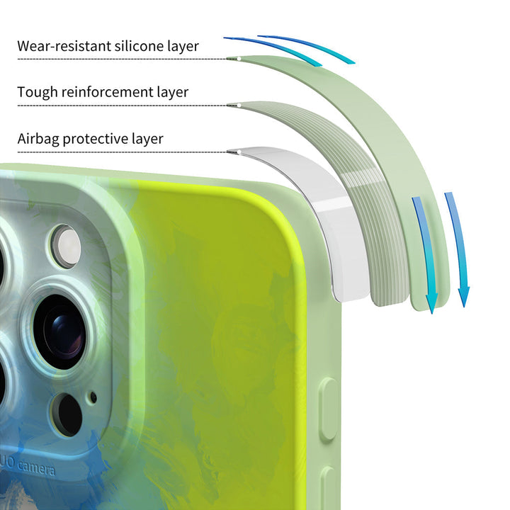 Sea Fog Blue| IPhone Series Impact Resistant Protective Case