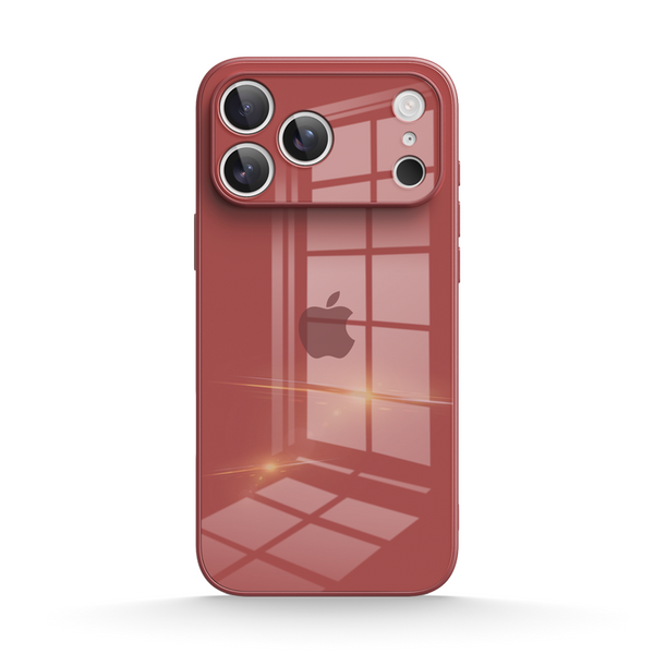 Camellia Red | iPhone Tempered Glass Phone Case