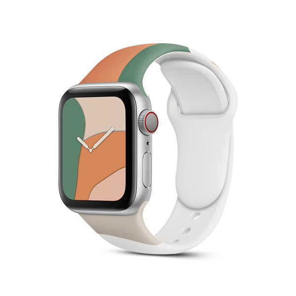 Green Snow Orange | Morandi Liquid Silicone Strap