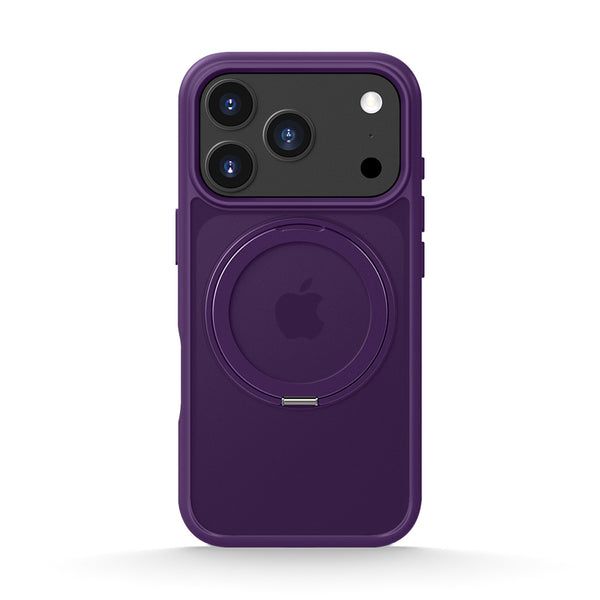 Dark Purple | iPhone MagSafe Stand Frosted Case