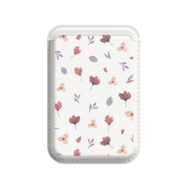 Floral Scent | Leather Wallet with MagSafe