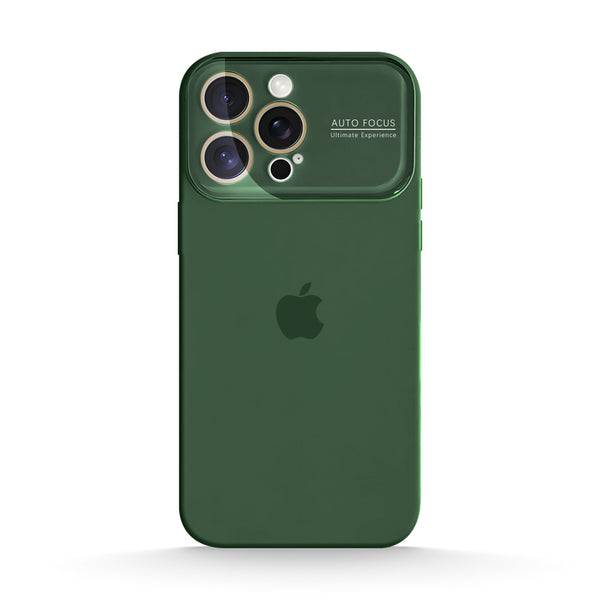 Dark Green | iPhone Large Window Liquid Silicone Case