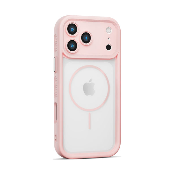 Pink | iPhone Magsafe Heat Dissipation Semi-Transparent Case