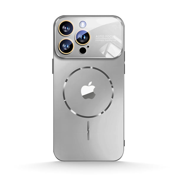 Silver Gray | iPhone Window Magnetic Matte Glass Case