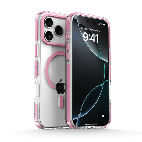 Transparent Powder | iPhone Magsafe Color Strip Transparent Case