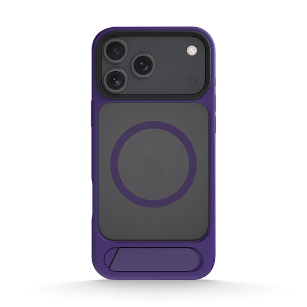 Dark Purple | iPhone MagSafe Matte Slanted Stand Case
