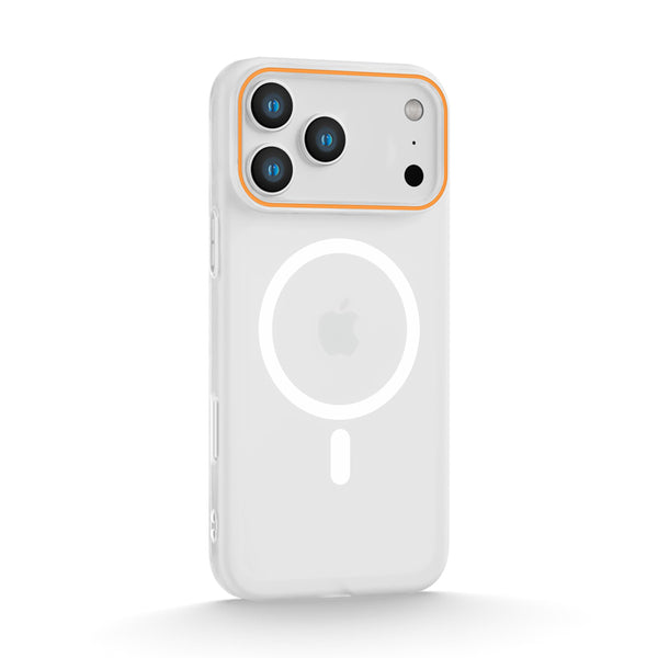 Transparent White | iPhone Magsafe Micro-Transparent Frosted Case