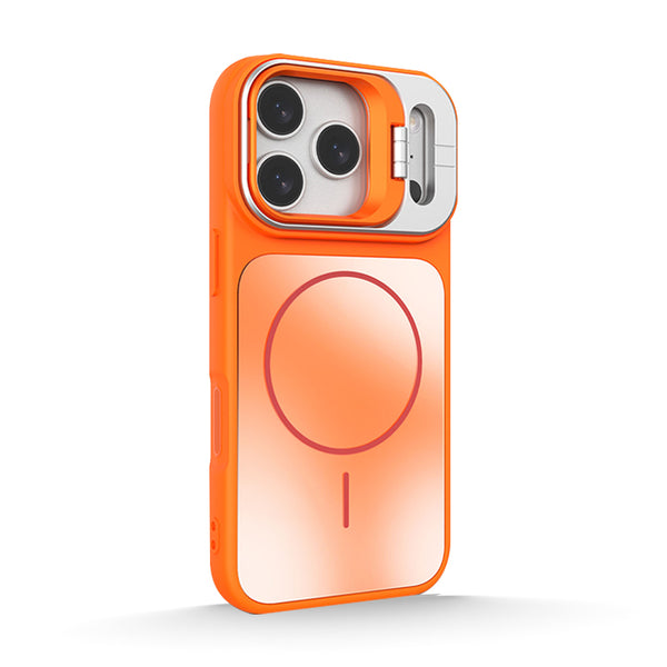 Orange | iPhone MagSafe Lens Support Matte Case