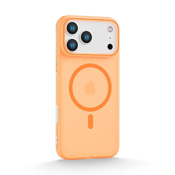 Transparent Orange | iPhone Magsafe Micro-Transparent Frosted Case