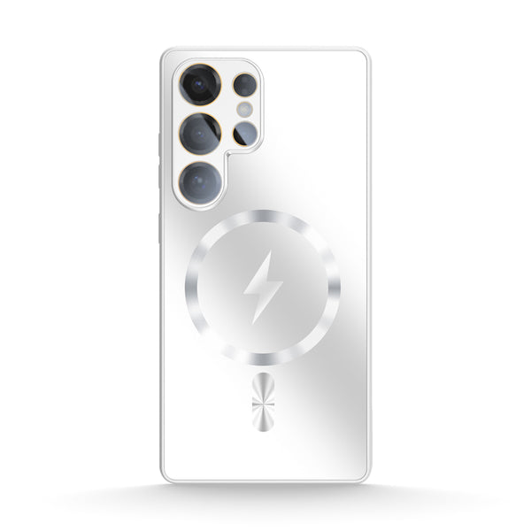 White | Samsung MagSafe Matte Glass Case