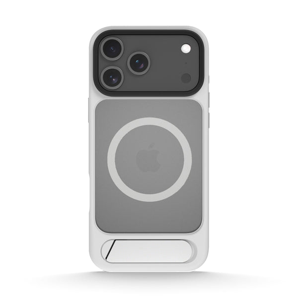Silver Gray | iPhone MagSafe Matte Slanted Stand Case