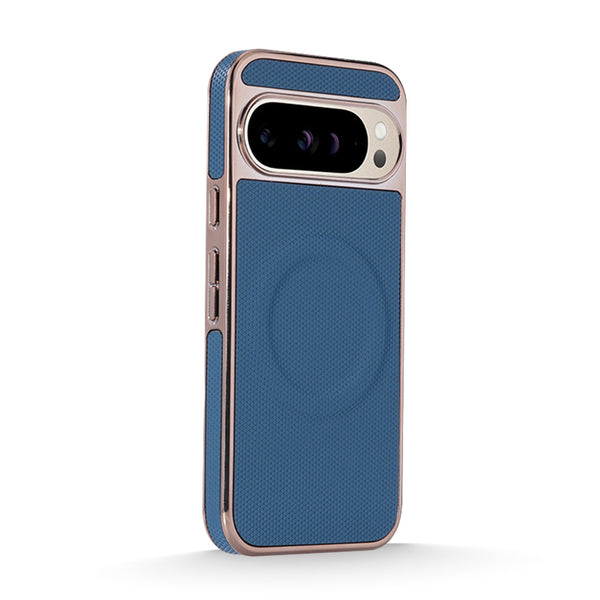 Blue | Google MagSafe Leather Electroplated Case