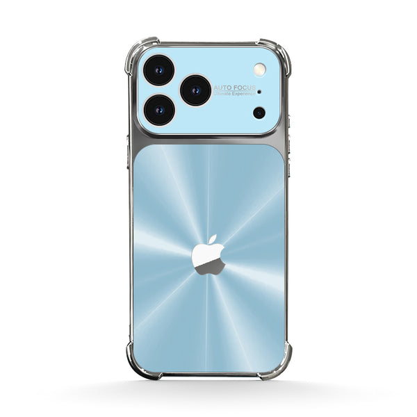 Light Blue | iPhone Four-Corner Iridescent Case