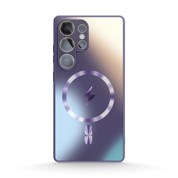 Dark Purple | Samsung MagSafe Matte Glass Case