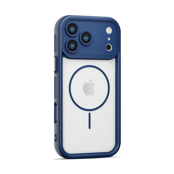 Blue | iPhone Magsafe Heat Dissipation Semi-Transparent Case