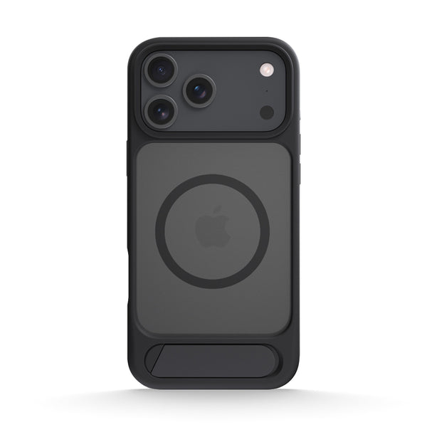 Black | iPhone MagSafe Matte Slanted Stand Case