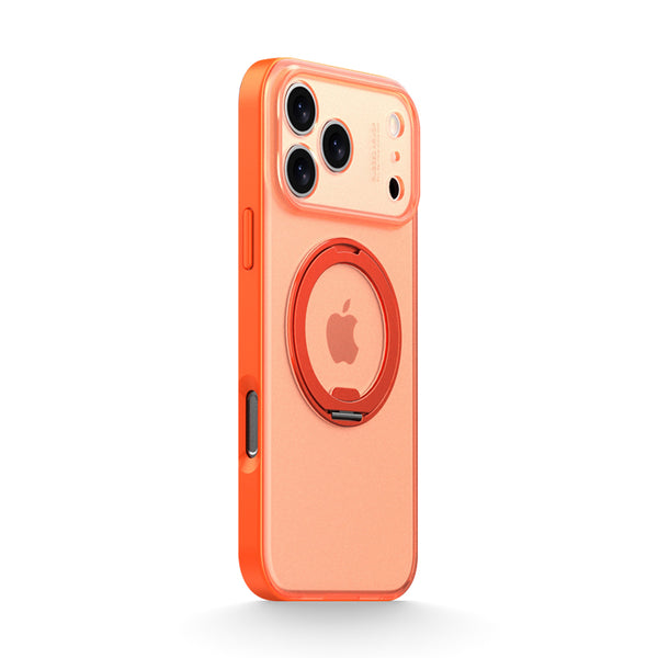 Transparent Orange | iPhone MagSafe Stand Frosted Case