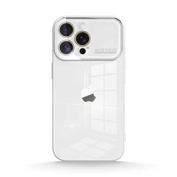 White | iPhone Window Tempered Glass Case