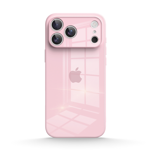 Light Pink | iPhone Tempered Glass Phone Case graffittibox Light Pink | iPhone Tempered Glass Phone Case graffittibox