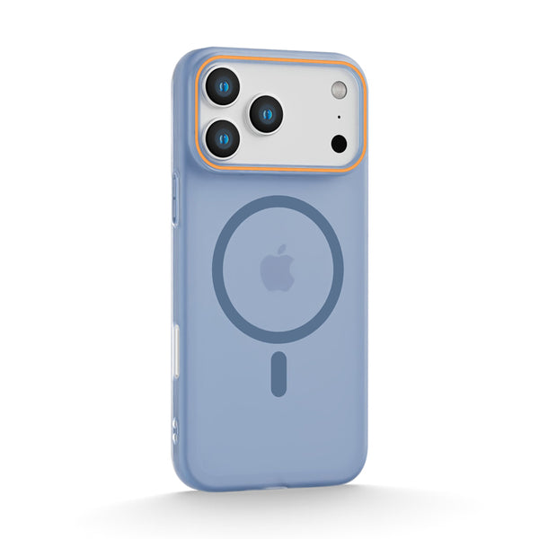 Transparent Blue | iPhone Magsafe Micro-Transparent Frosted Case