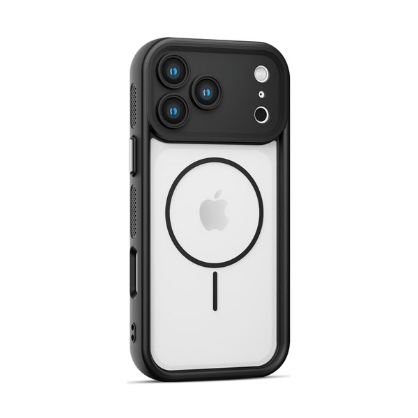 Black | iPhone Magsafe Heat Dissipation Semi-Transparent Case