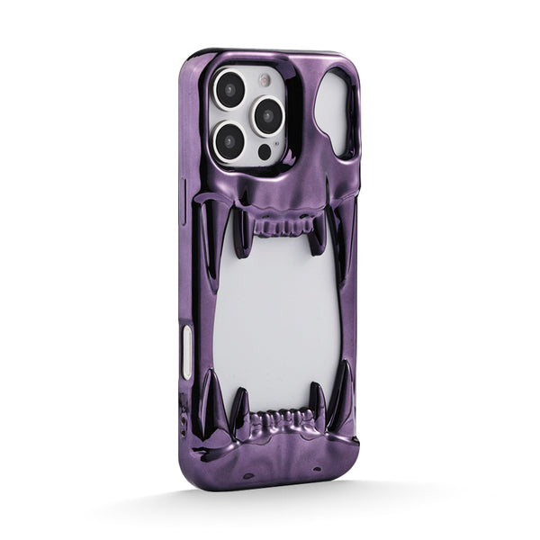 Dark Purple | iPhone 3d Electroplated Tiger Tooth Case