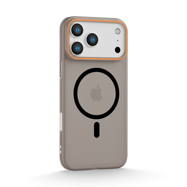 Transparent Black | iPhone Magsafe Micro-Transparent Frosted Case