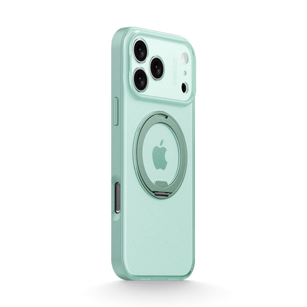 Transparent Cyan | iPhone MagSafe Stand Frosted Case