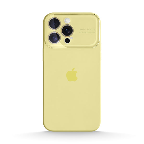 Lemon Yellow | iPhone Large Window Liquid Silicone Case