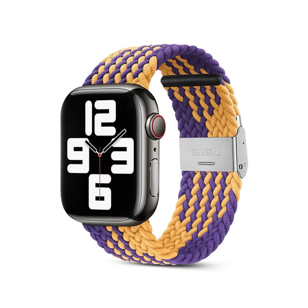 Purple Yellow | Nylon Woven Strap (Watch clasp series)