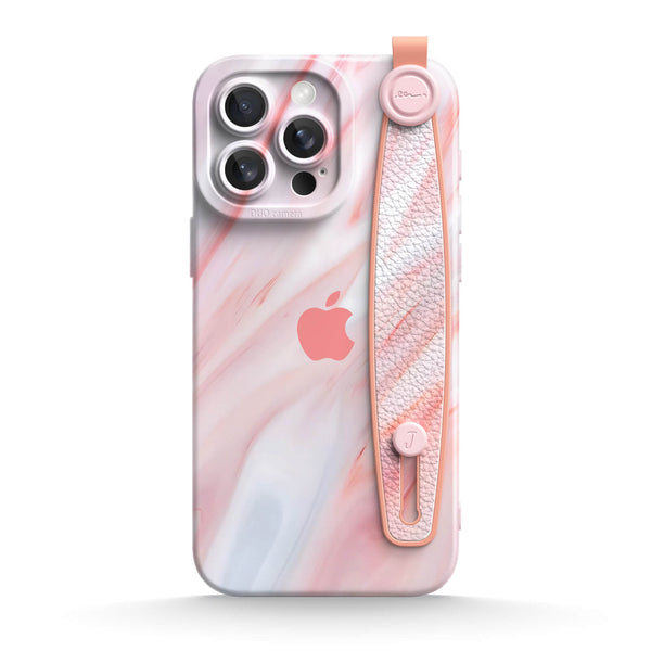 Pink Jade | iPhone Series Multifunctional Wristband Case