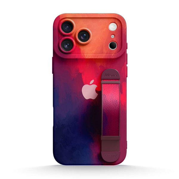 Fiery Red | iPhone Series Multifunctional Wristband Case