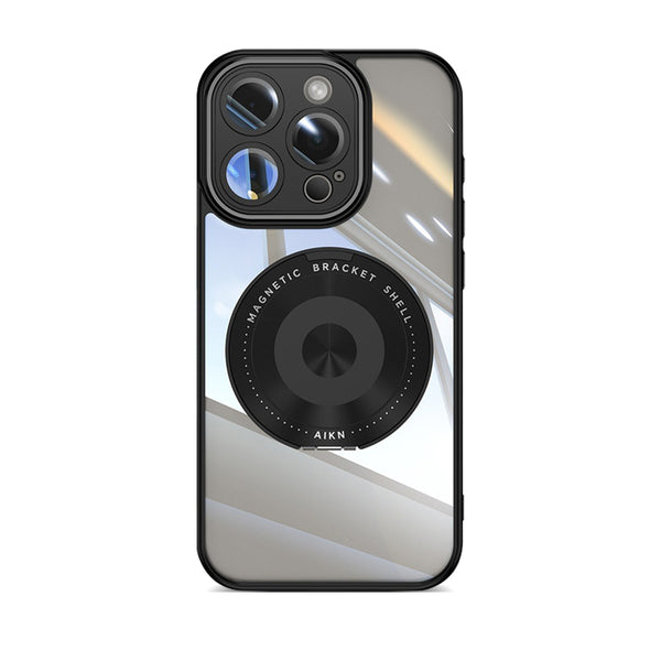 Noble Black | iPhone MagSafe 360 Degree Stand Eagle Eye Semi-Transparent Case