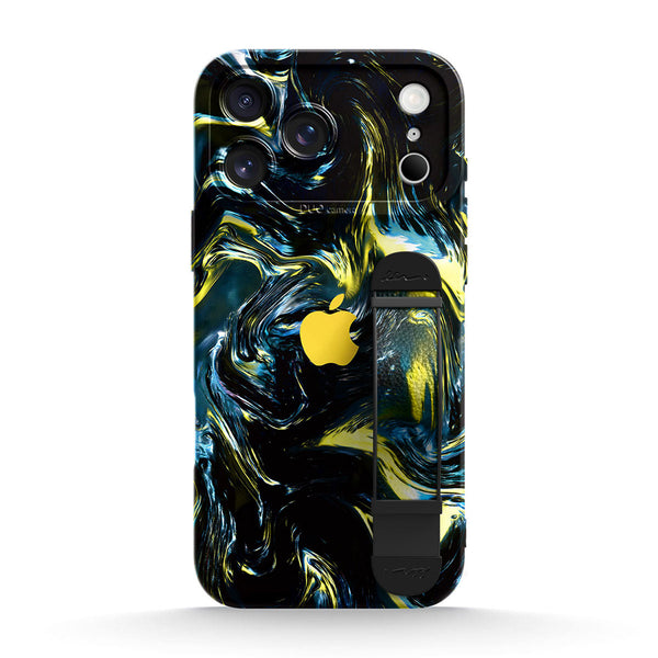Dark Gold Matter | iPhone Series Multifunctional Wristband Case
