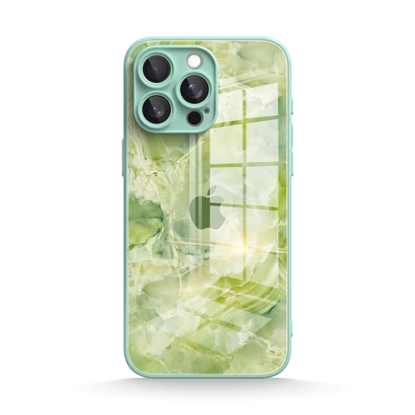 Ice Flower Jade | IPhone Series Tempered Glass Case