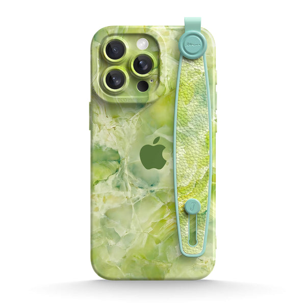 Ice Flower Jade | iPhone Series Multifunctional Wristband Case