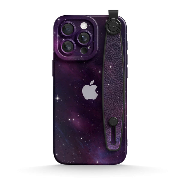 Purple Black | iPhone Series Multifunctional Wristband Case