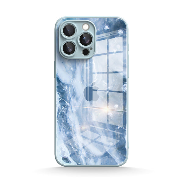 Blue Gray Jade | IPhone Series Tempered Glass Case